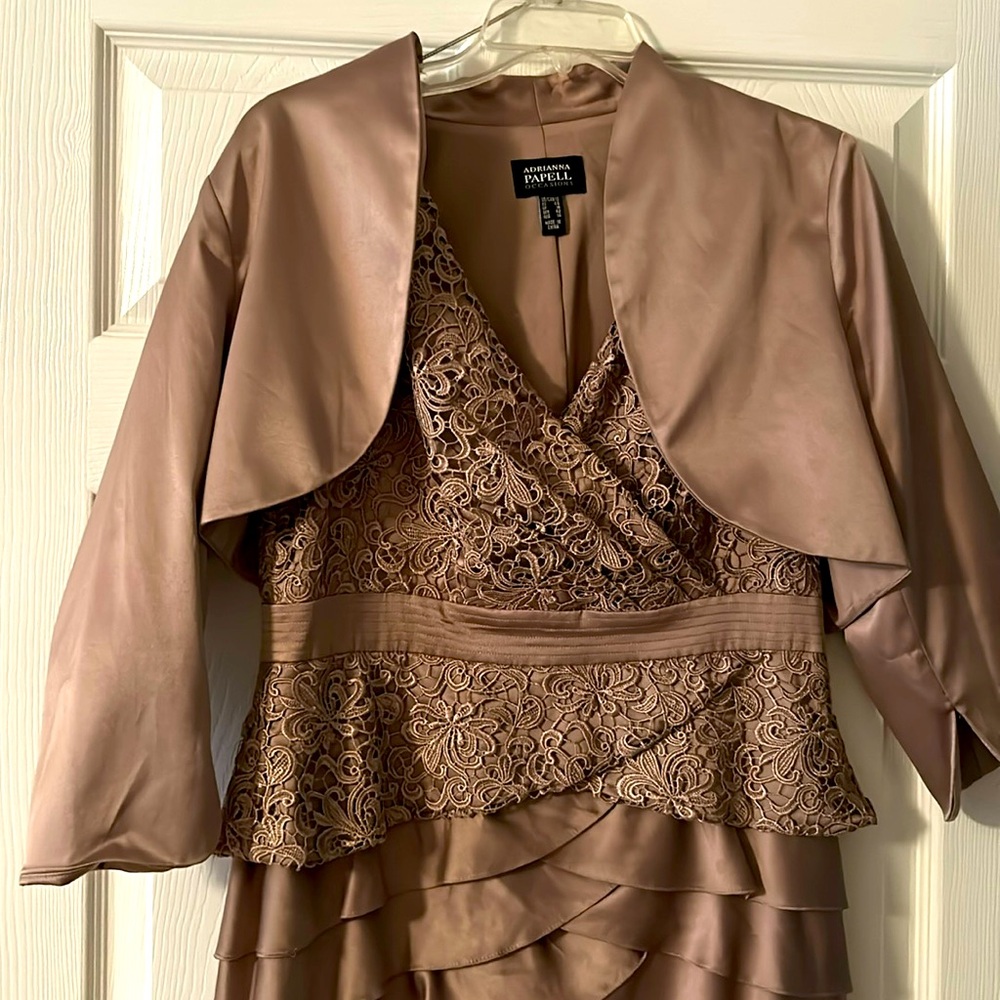 Adrianna Papell mother of Bride dress.